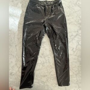 Top shop Shiny Black Vinyl Leggings